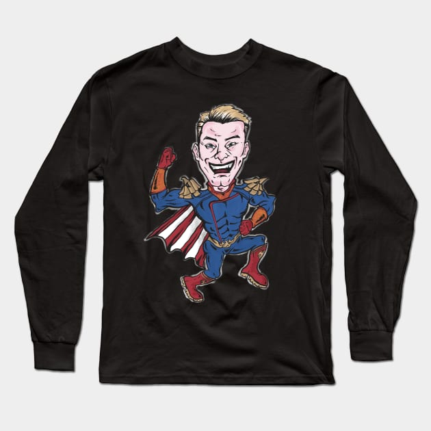 homelander Long Sleeve T-Shirt by Paundra